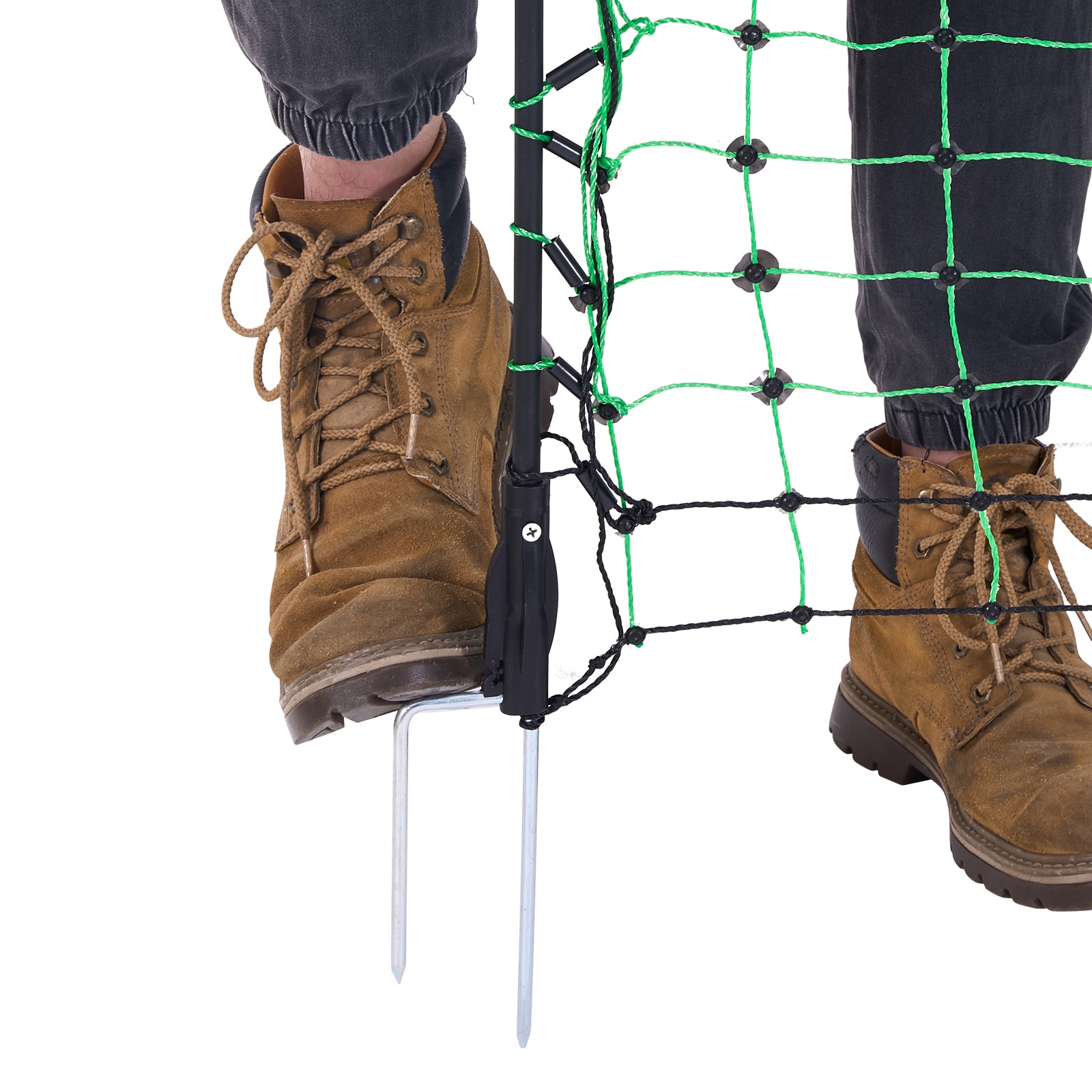 Electric Fence Netting, 50" H X 164' L, Livestock Net Fencing With Posts & Stakes, Portable Mesh Nets For Goats, Sheep, Deer, Hogs, Dogs, Electric Fencing For Backyards, Gardens, Farms, Ranches_maomaolike.com
